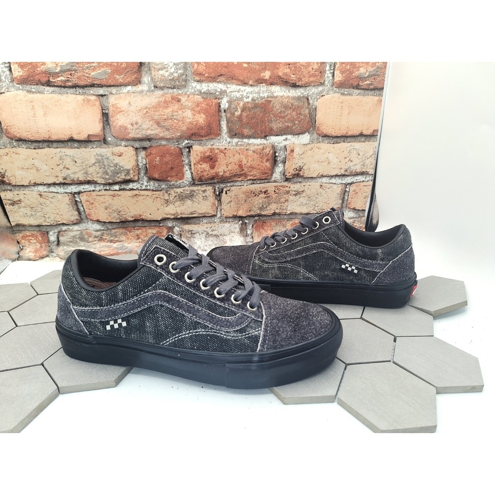 Vans‎ x Quasi Skate Old Skool 2022 Asphalt Grey Washed Denim Look Black Men Sz 7